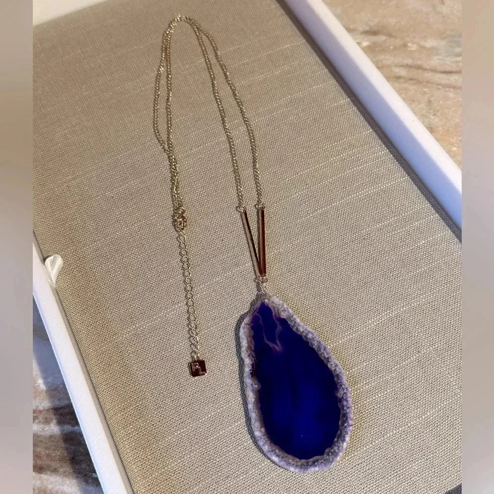 Genuine Amethyst Slice Necklace Meadow by Park Lane Jewelry - Picture 5 of 5